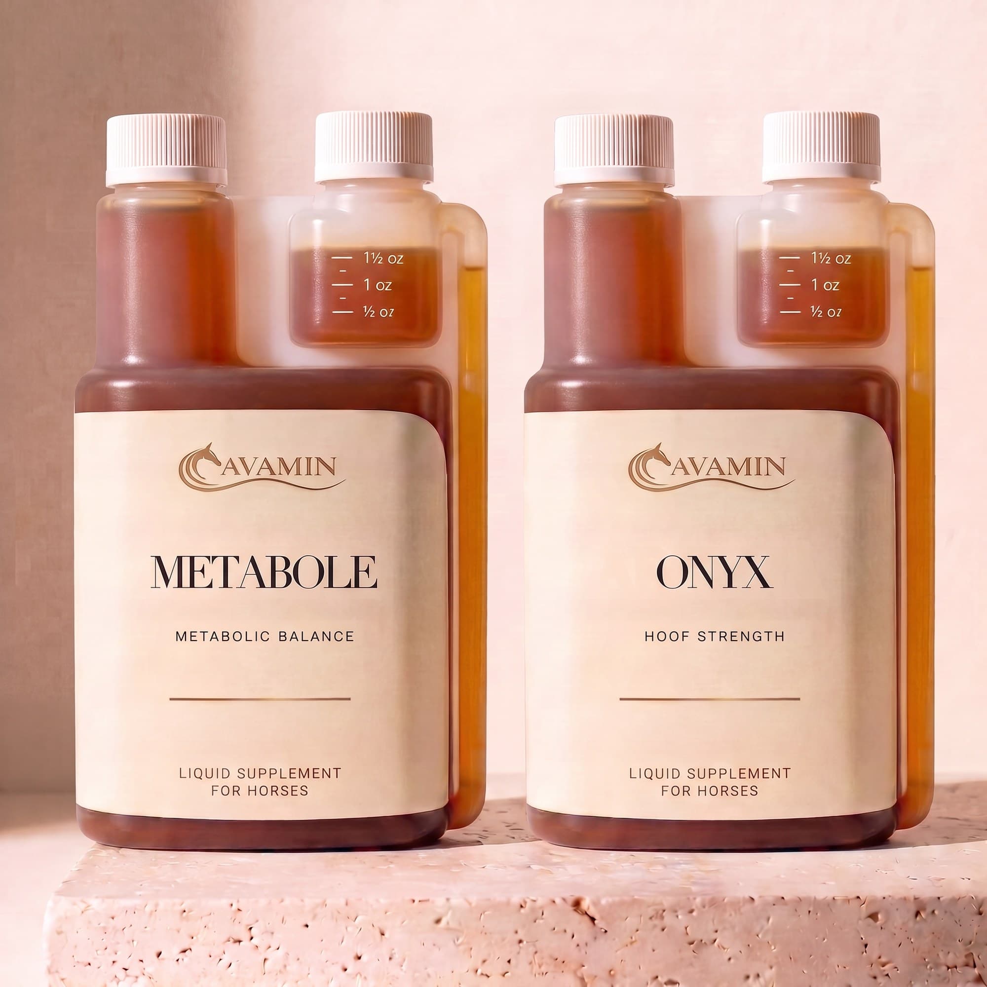 Podos: Metabole and Onyx, two 32 fl oz dosing bottles