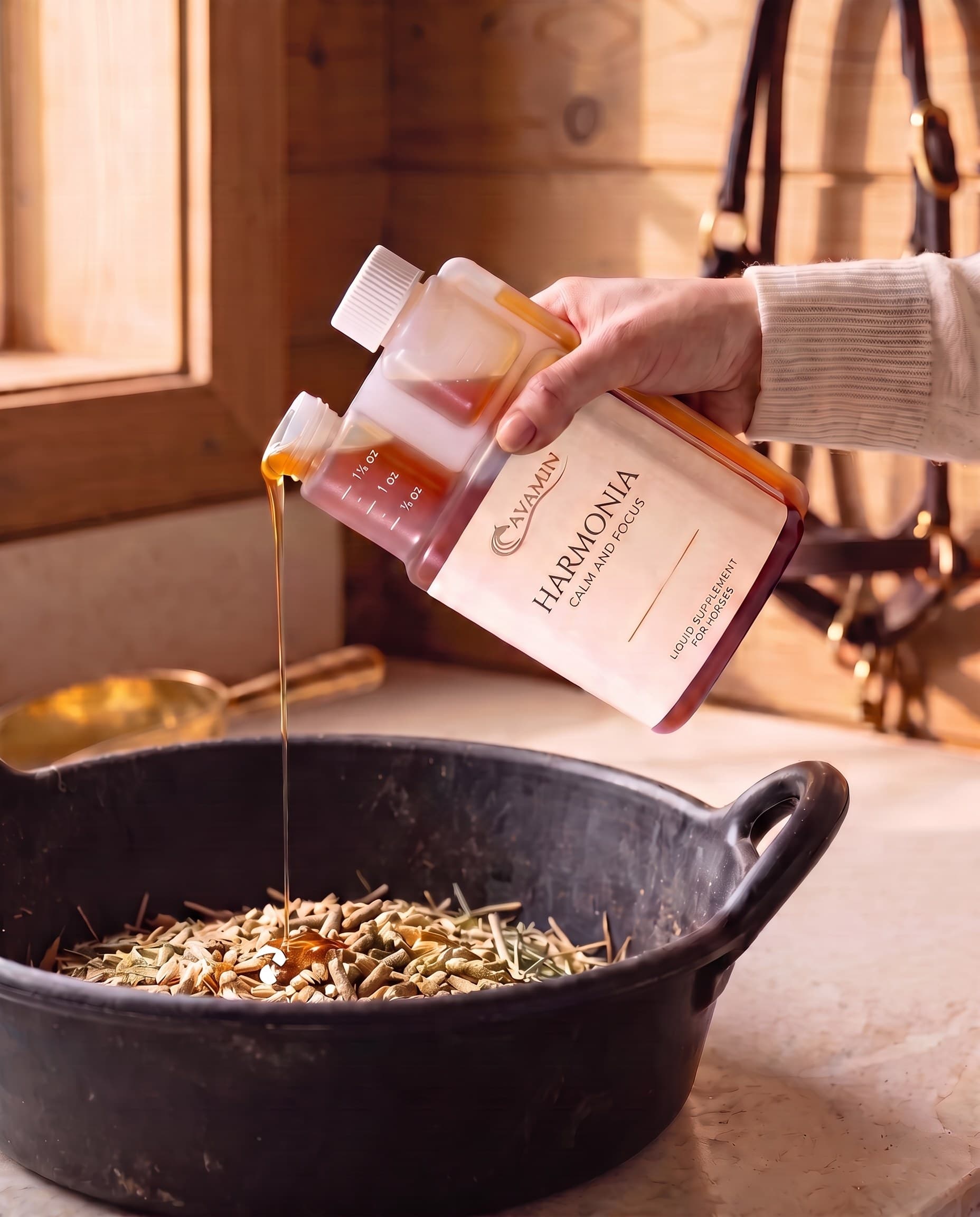 Harmonia poured over the feed